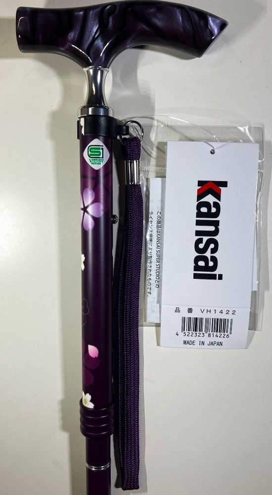 軽量アルミ製ステッキ kansai 雨にも負けず VH1422