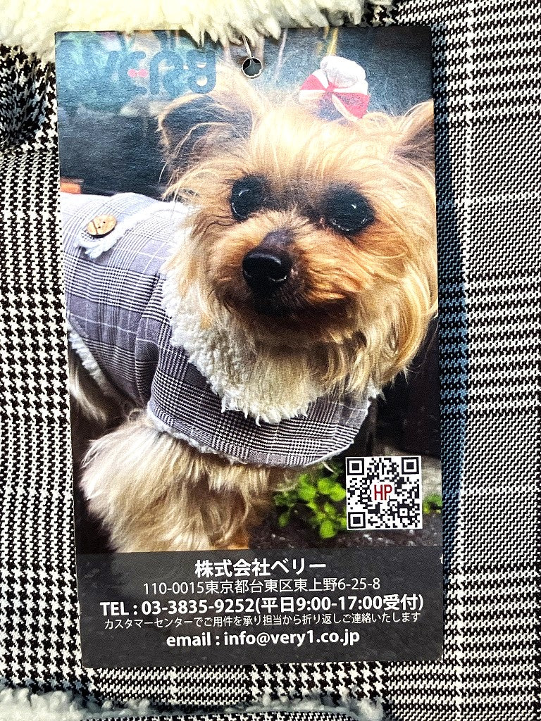 VERY グレンチェックコート グレー