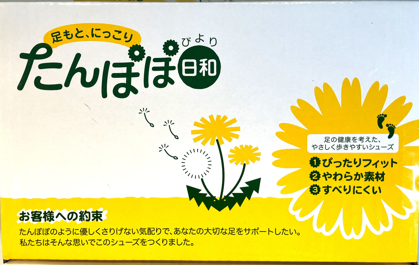 室外履きシューズ「たんぽぽ日和」パープルM(22~22.5㎝) ベルトタイプ