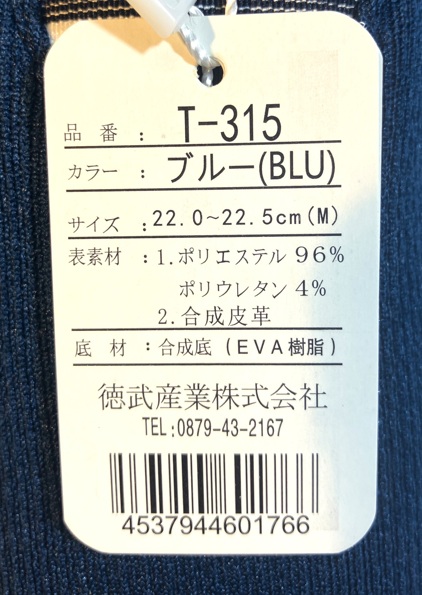室外履きシューズ「たんぽぽ日和」ブルーM(22~22.5㎝)