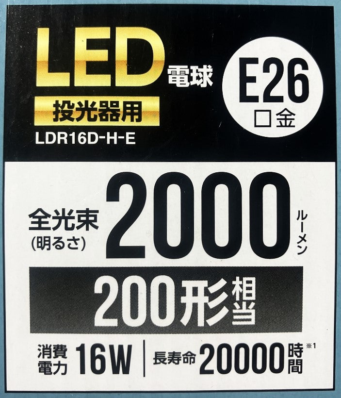 アイリスオーヤマ LED電球(投光器用)2000Im LDR16D-H-E