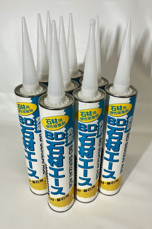 ボンド商事　石材用弾性接着剤 BD免震石材エース 333ml（９本セット）