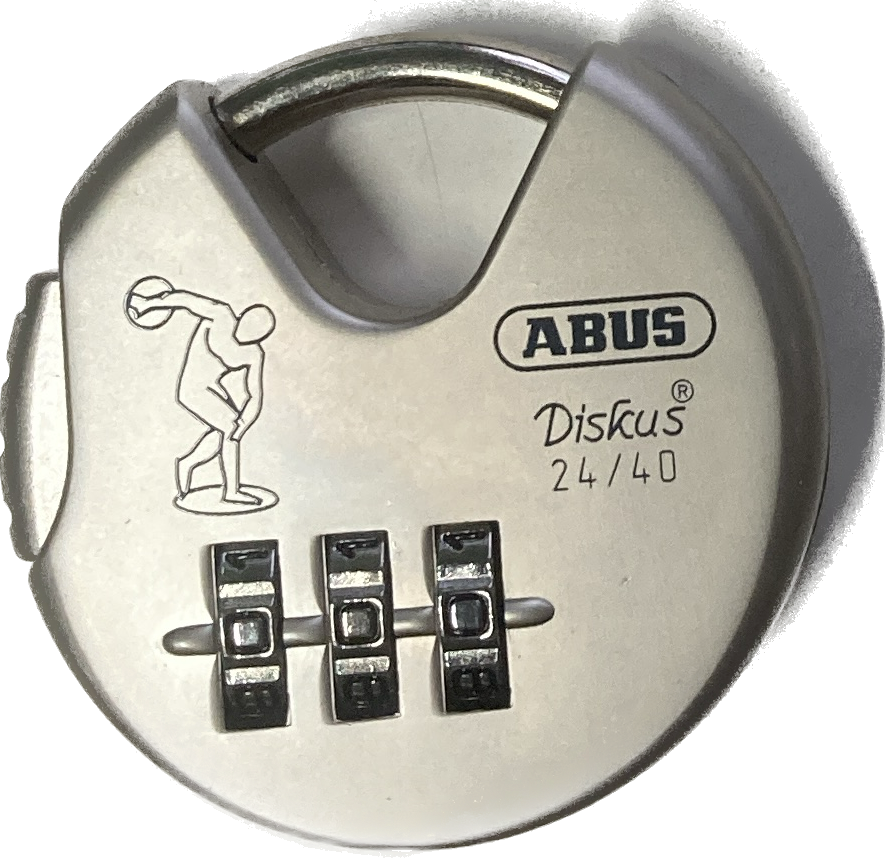 ナンバー可変式南京錠　ABUS24‐40（4個セット）