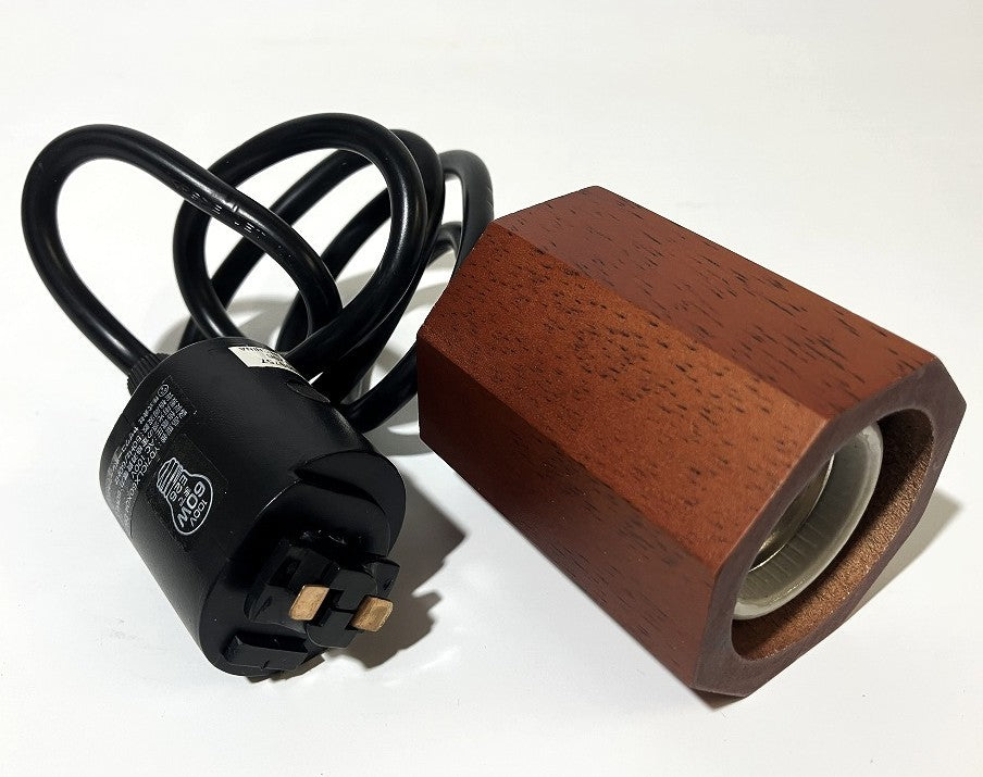 YAZAWA レール用 ウッドヌードペンダントライト（八角柱タイプ