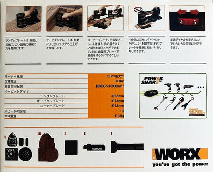 WORX コンボキット Hセット（マルチサンダー+ジグソー＆のこぎり+クリーナー）