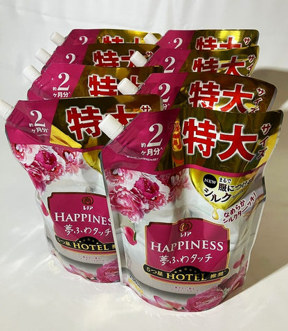 P＆G レノアハピネス夢ふわタッチ　華やかに香るアンティークローズ　つめかえ用特大サイズ 750ml【8点セット】