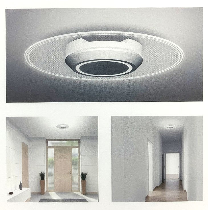 IRIS　小型シーリングライト 導光板付 1500㏐（電球色・昼光色）