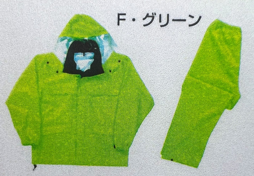 カジメイク　ワーキングレインウェア匠（TAKUMI）Fグリーン